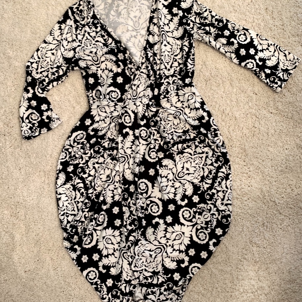 Black and white sexy dress